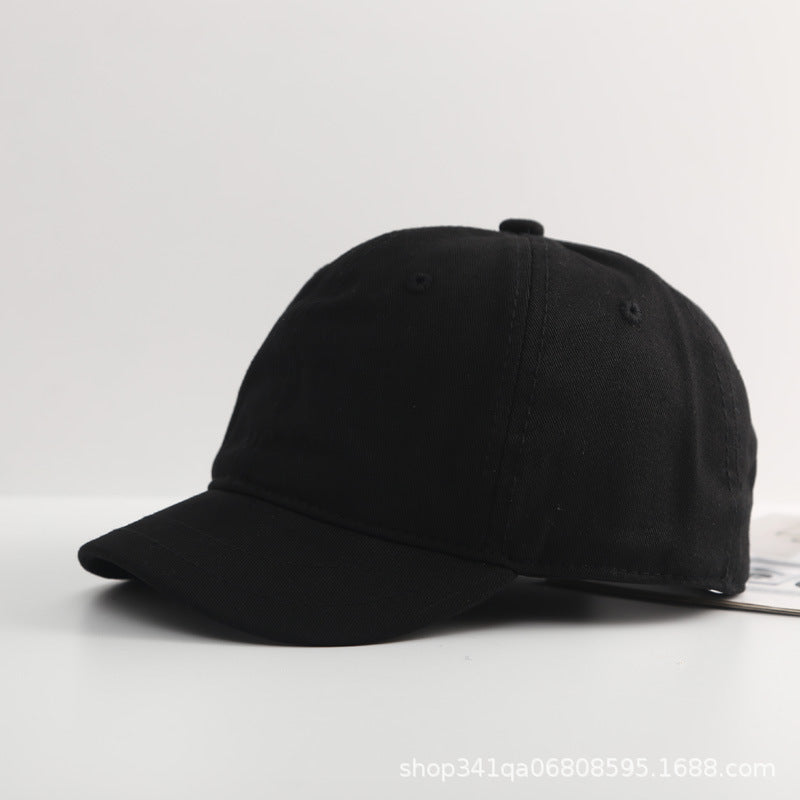 Wholesale Short Brim Retro Solid Color Baseball Cap Soft Top Cap